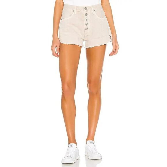 Citizens Of Humanity Womens Premium VTG Annabelle Button Fly Cut Off Short 30 - Picture 3 of 8